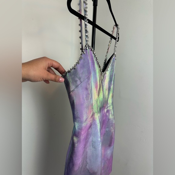 Crystal-Trim Cloud Mini Dress & Aimee Kestenberg Iridescent Crossbody Set - Picture 10 of 16